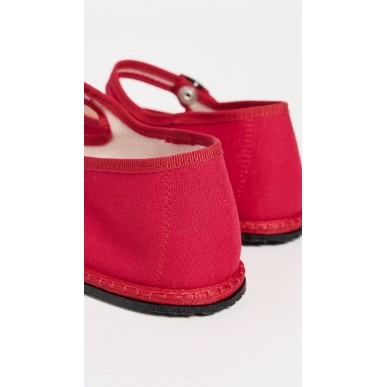 Women's Classic Linen Mary Jane Vulcano Flats Women's Classic Linen Mary Jane Vulcano Flats